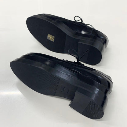 Hermes Leather Thick Sole Loafer Black