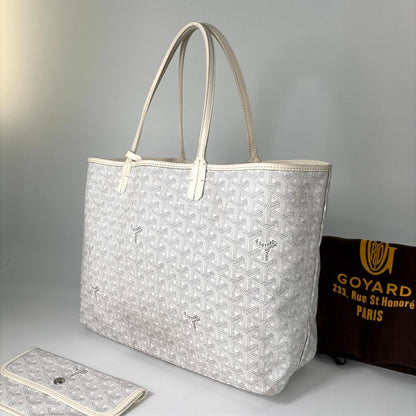 Goyard Super Saint Louis PM Tote White Pouch — view 2