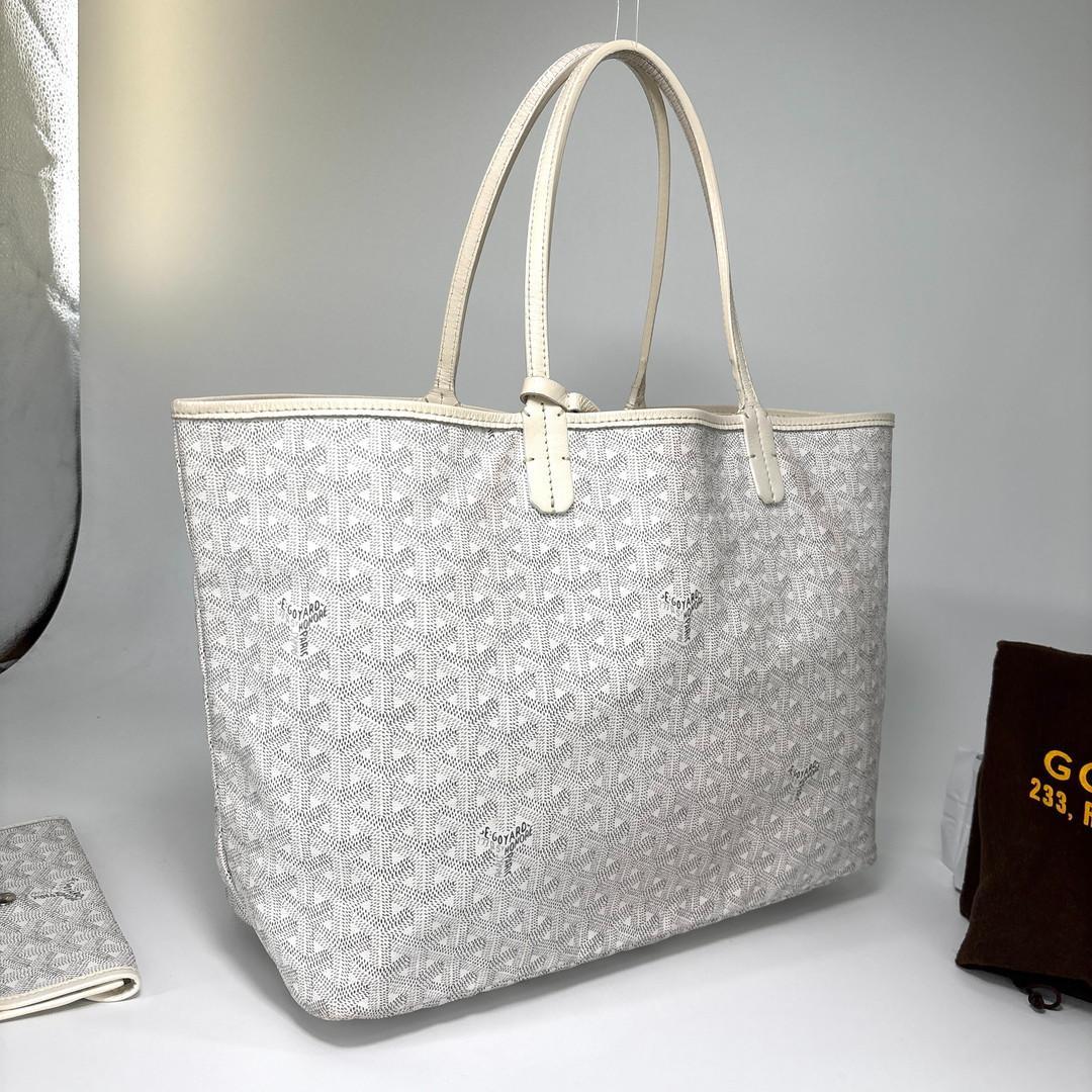 Goyard Super Saint Louis PM Tote White Pouch — view 3