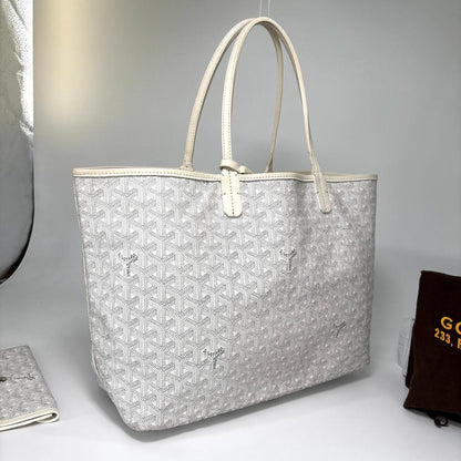 Goyard Super Saint Louis PM Tote White Pouch — view 3