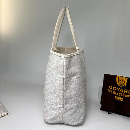 Goyard Super Saint Louis PM Tote White Pouch — view 4