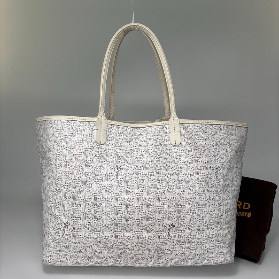 Goyard Super Saint Louis PM Tote White Pouch — view 5