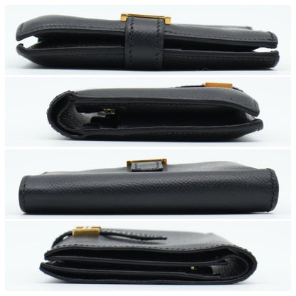 Hermes Bearn Compact Veau Epsom Bifold Wallet Black — view 9