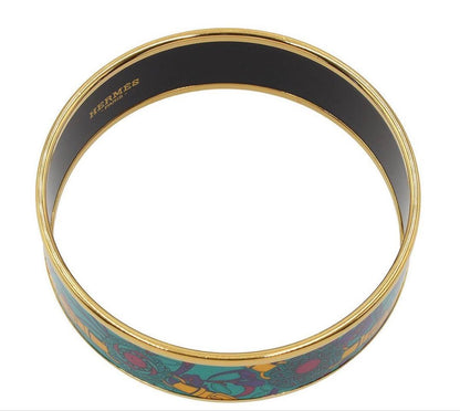 Hermes Enamel GM Bangle Bracelet — view 5