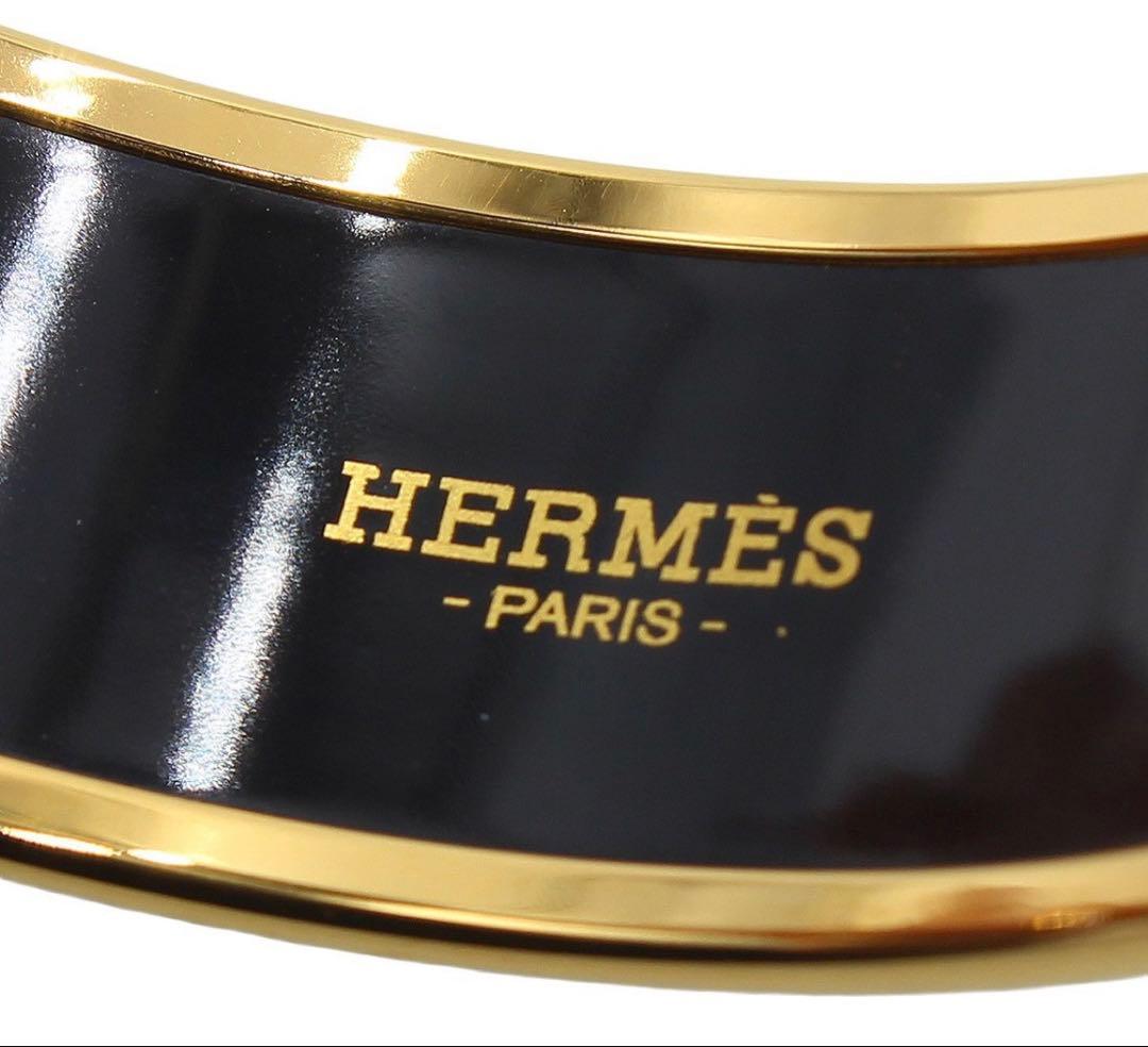 Hermes Enamel GM Bangle Bracelet — view 6