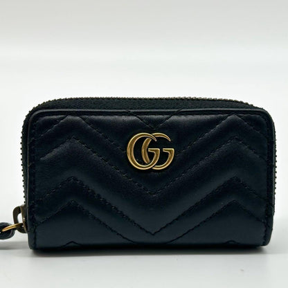 Gucci Marmont Quilted L-shaped Coin Purse Case Double — view 2
