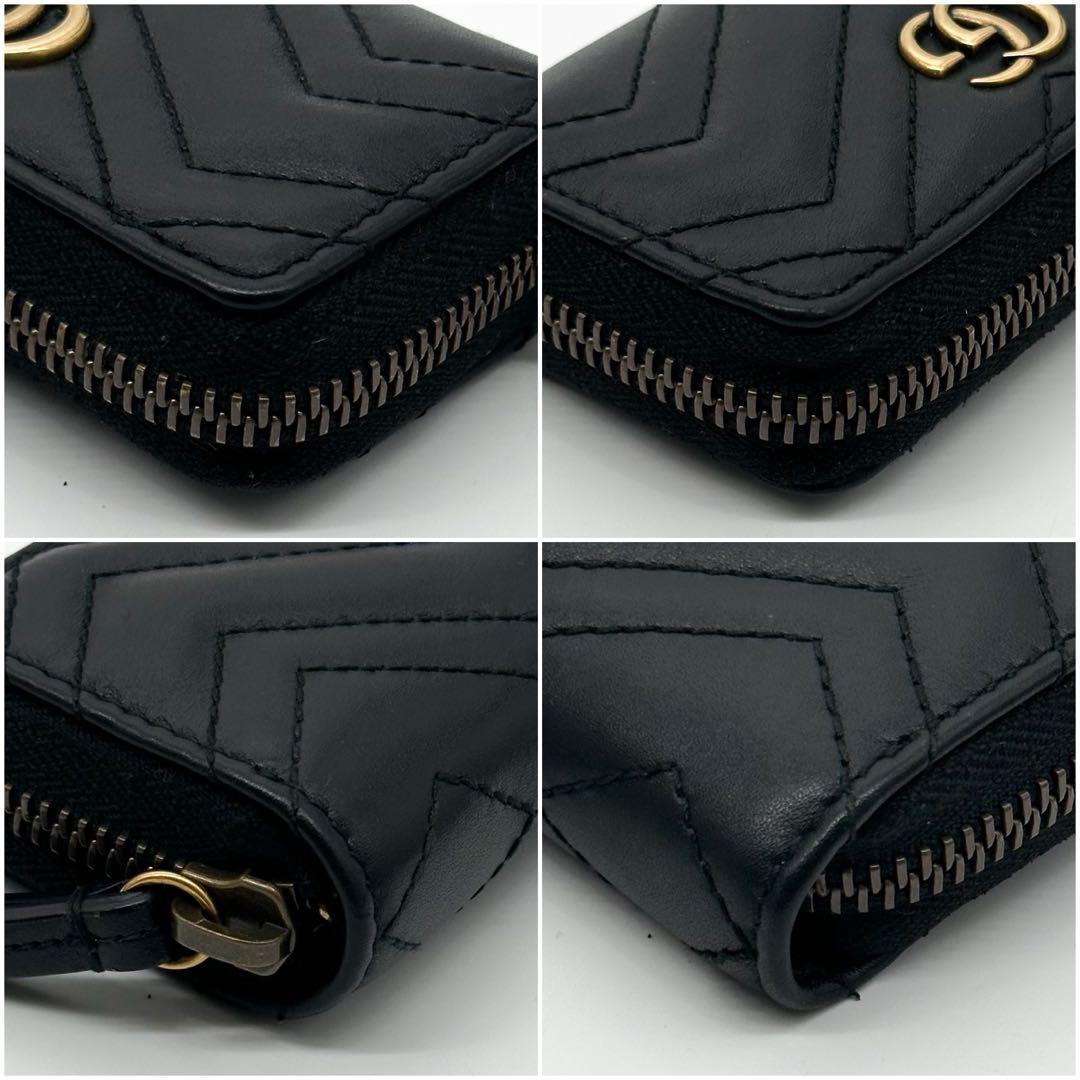 Gucci Marmont Quilted L-shaped Coin Purse Case Double — view 5