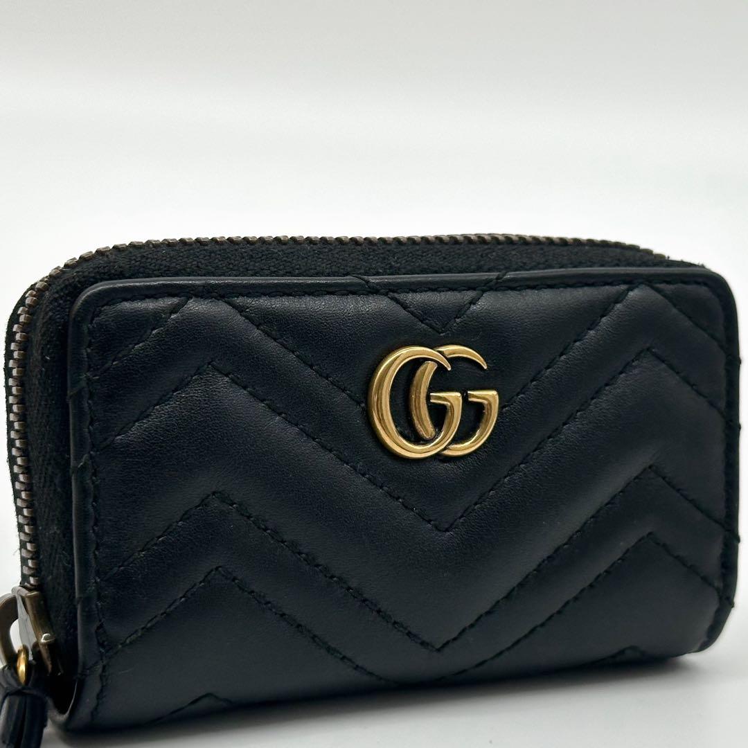 Gucci Marmont Quilted L-shaped Coin Purse Case Double — view 8