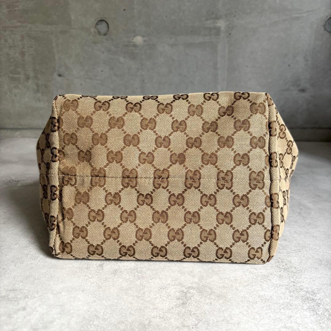 Gucci Handle GG Canvas Tortissima Reversible Handbag — view 7