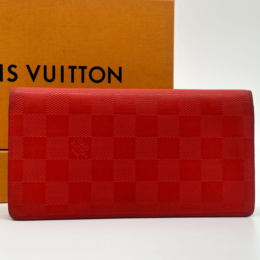 Louis Vuitton Portefeuille Brazza Damier Infini Orange Wallet — view 2