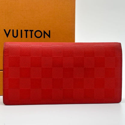 Louis Vuitton Portefeuille Brazza Damier Infini Orange Wallet — view 3