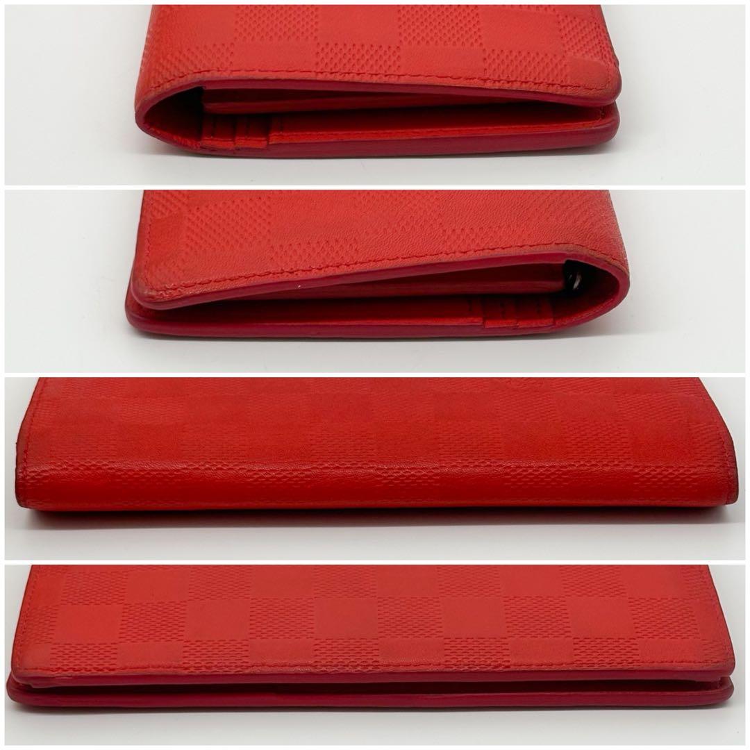 Louis Vuitton Portefeuille Brazza Damier Infini Orange Wallet — view 4