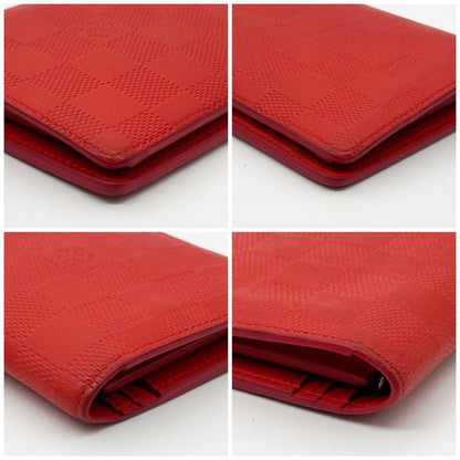 Louis Vuitton Portefeuille Brazza Damier Infini Orange Wallet — view 5