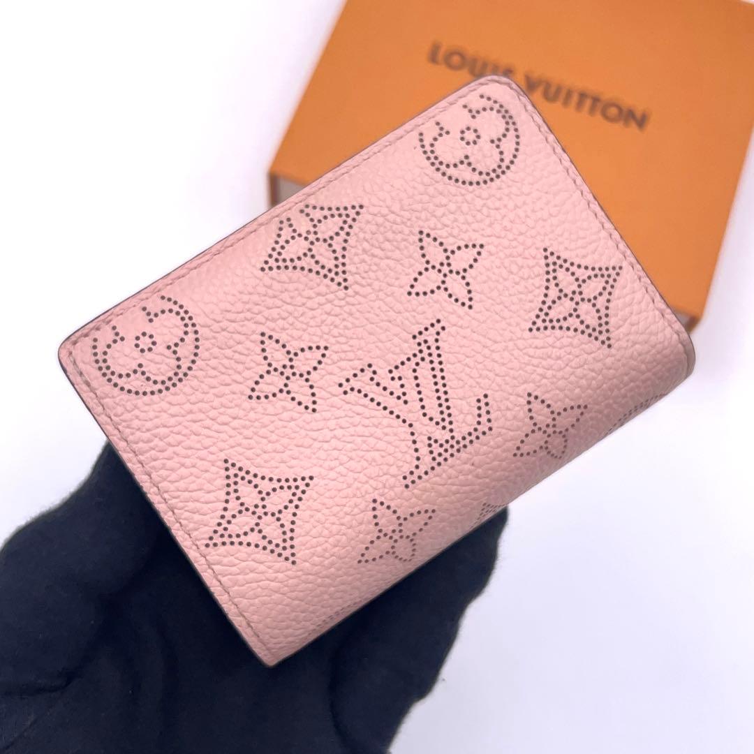 Louis Vuitton Monogram Mahina Portefeuille Ku Bifold Wallet Pink