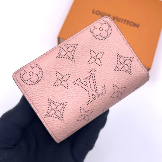 Louis Vuitton Monogram Mahina Portefeuille Ku Bifold Wallet Pink