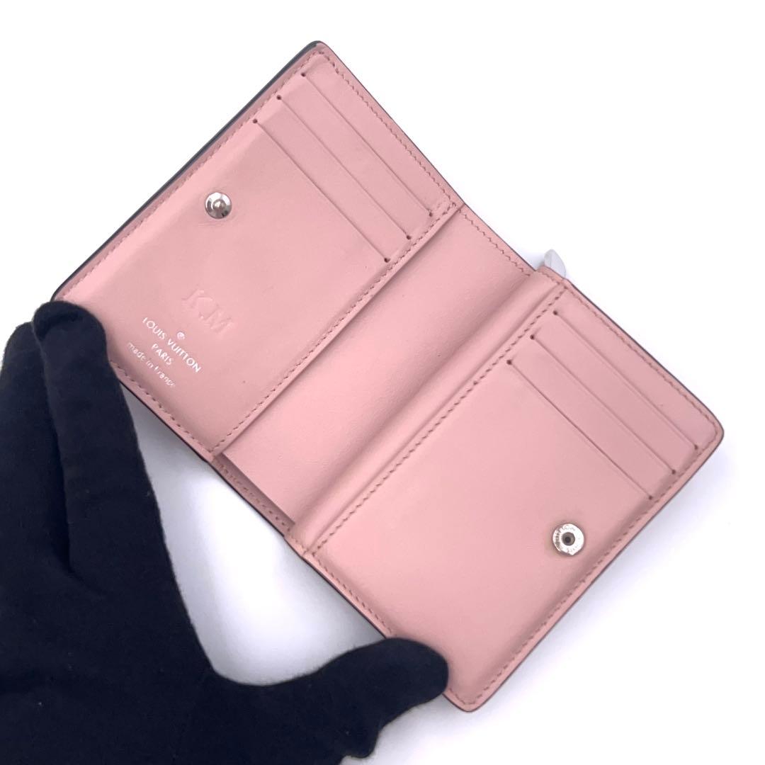 Louis Vuitton Monogram Mahina Portefeuille Ku Bifold Wallet Pink — view 3