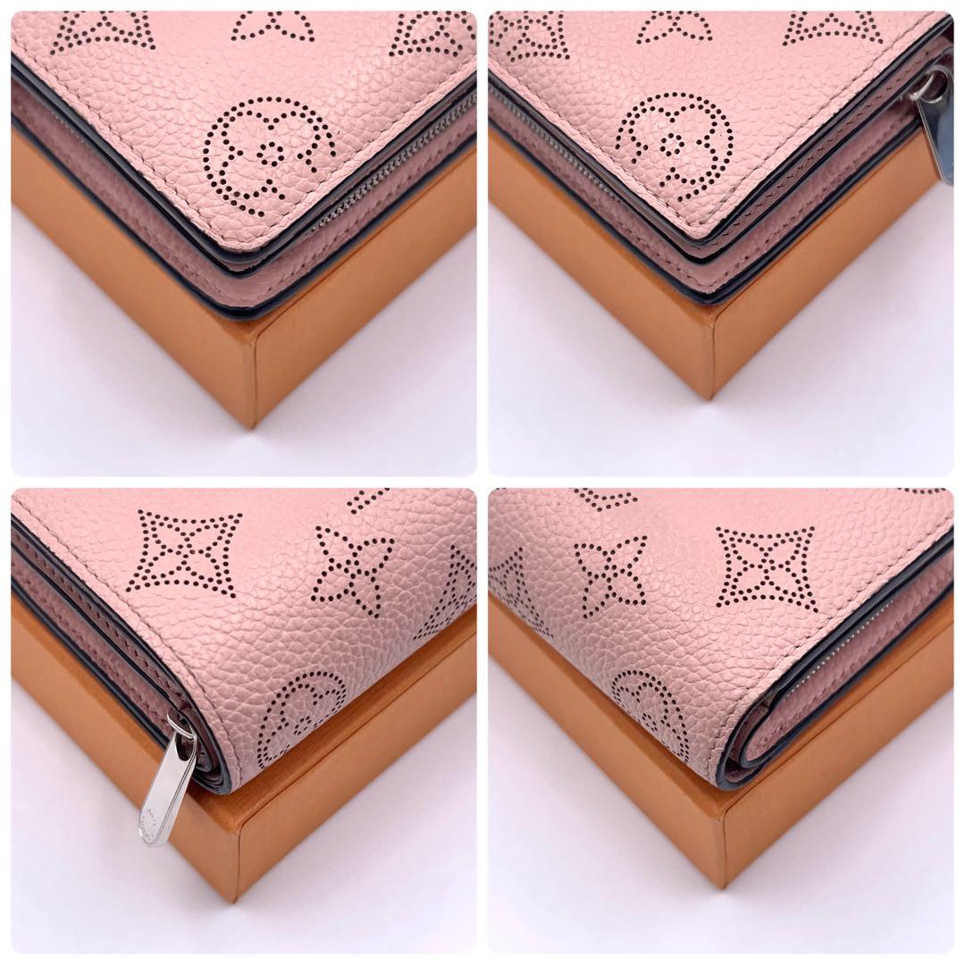Louis Vuitton Monogram Mahina Portefeuille Ku Bifold Wallet Pink — view 7