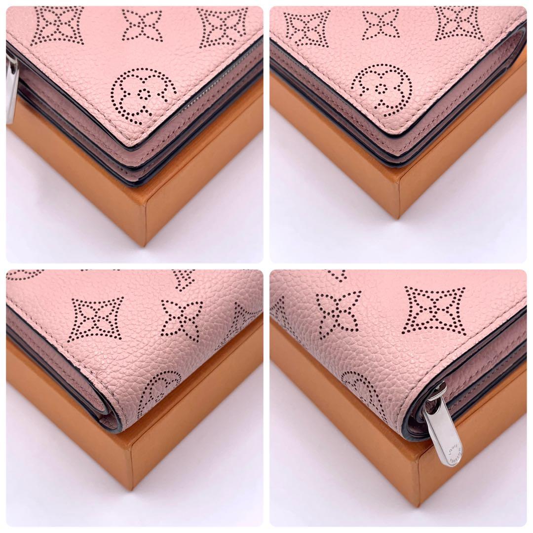 Louis Vuitton Monogram Mahina Portefeuille Ku Bifold Wallet Pink — view 8