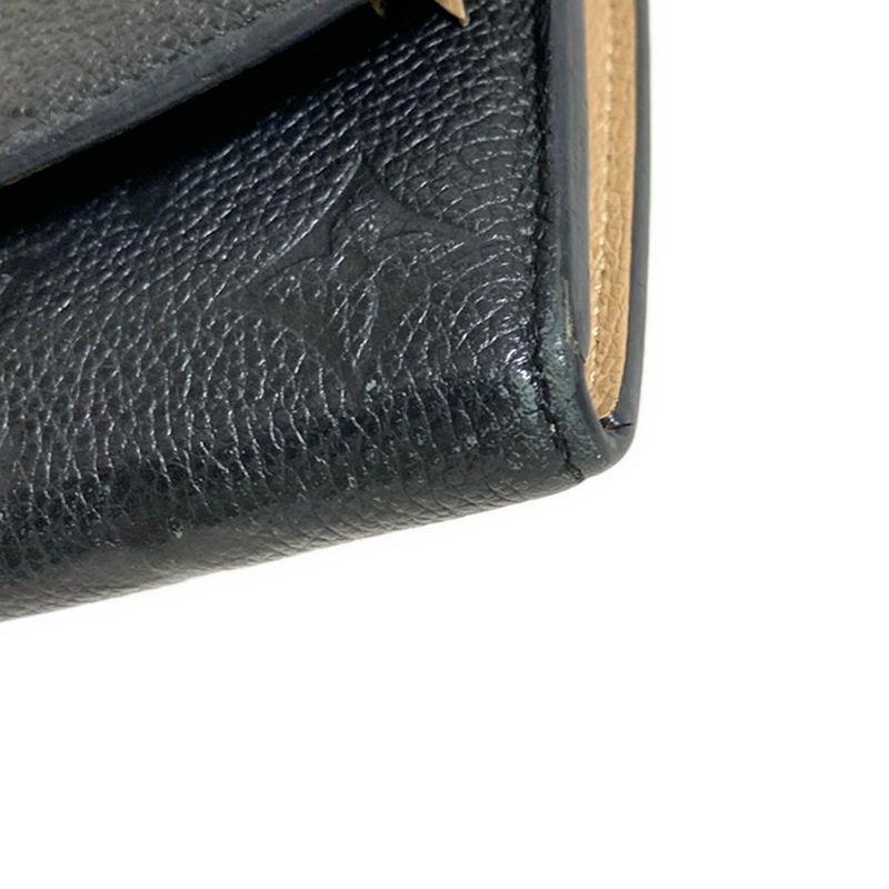 Louis Vuitton Monogram And Empreinte Portefeuille Emilie Long Wallet M62369