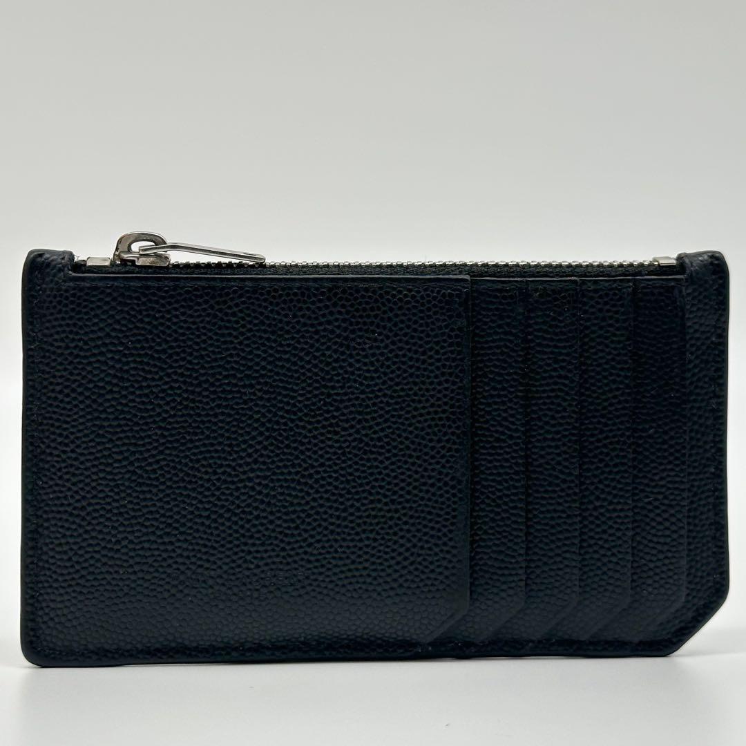 Saint Laurent Fragment Case Caviar Leather Coin Purse — view 2