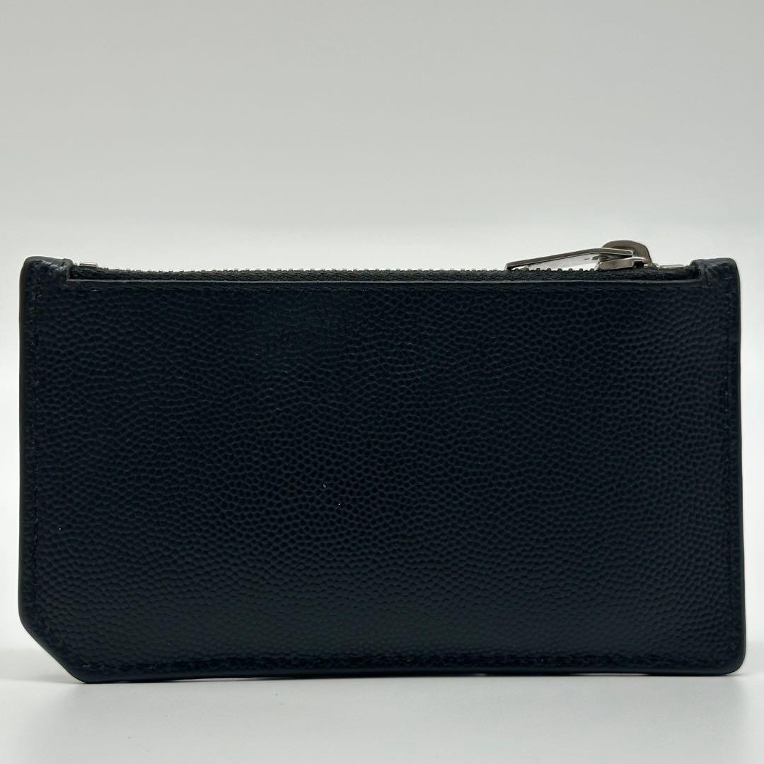 Saint Laurent Fragment Case Caviar Leather Coin Purse — view 3