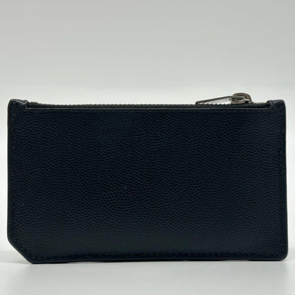 Saint Laurent Fragment Case Caviar Leather Coin Purse — view 3