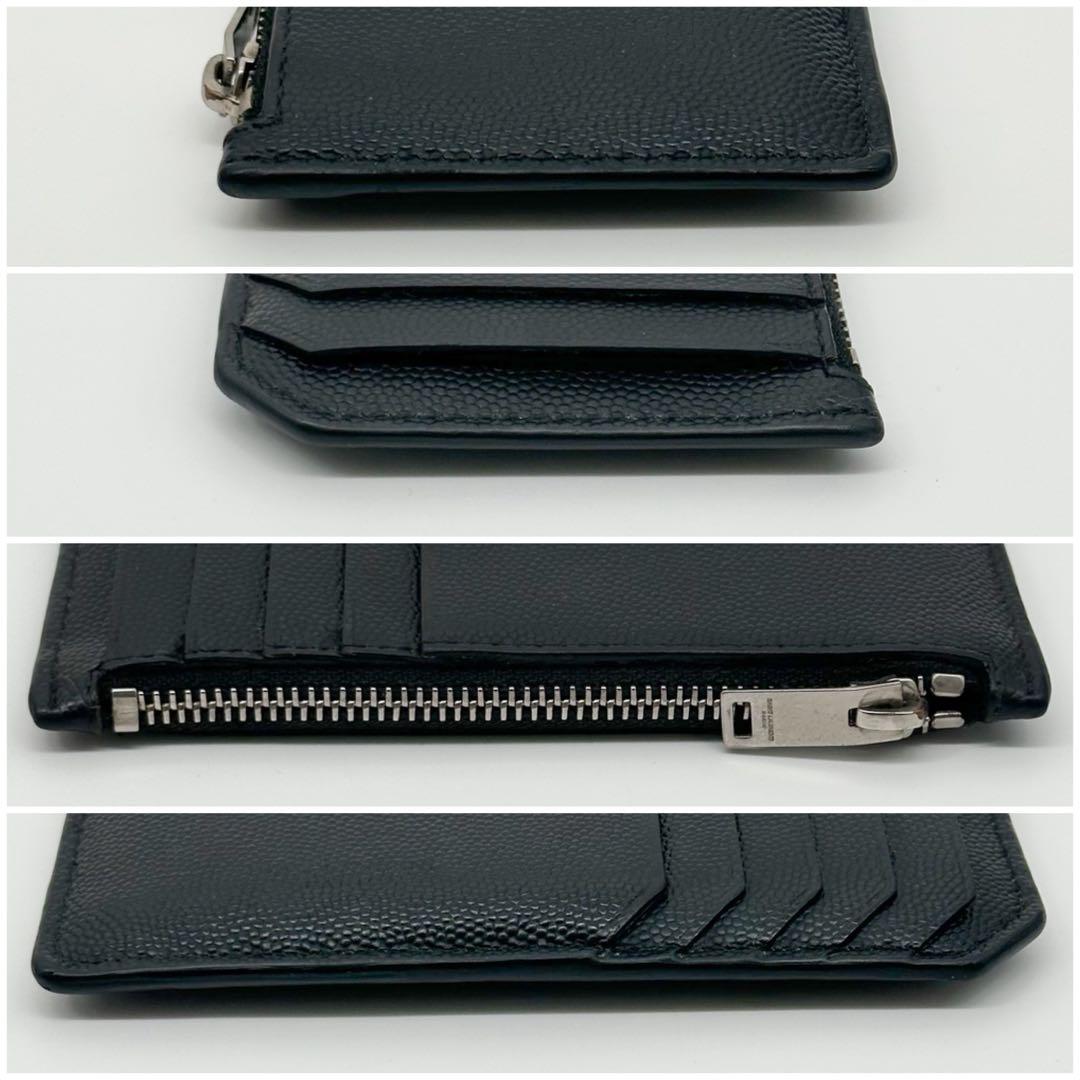 Saint Laurent Fragment Case Caviar Leather Coin Purse — view 5