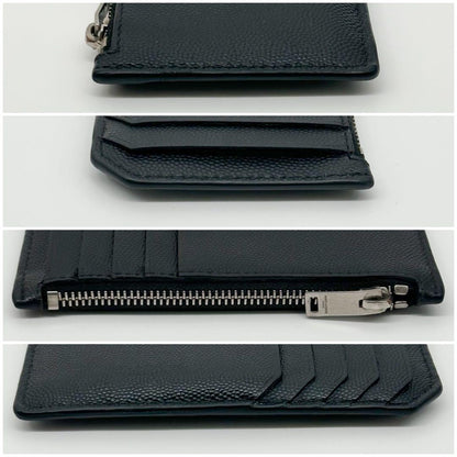 Saint Laurent Fragment Case Caviar Leather Coin Purse — view 5