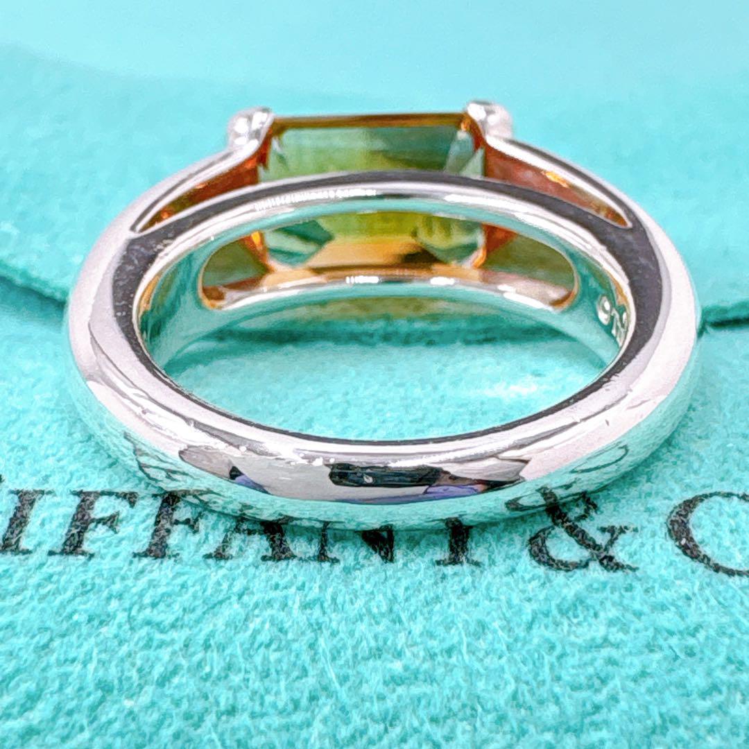 Tiffany & Co Citrine Stone Ring 95 925 Silver
