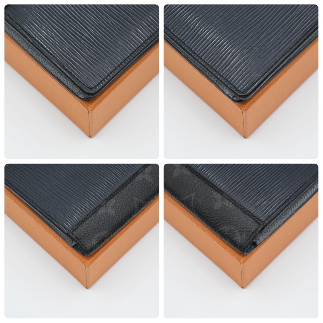 Louis Vuitton Epi Eclipse Portefeuille Brazza Wallet Black — view 7