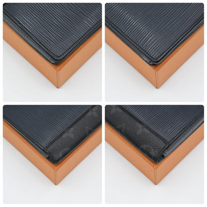 Louis Vuitton Epi Eclipse Portefeuille Brazza Wallet Black — view 7