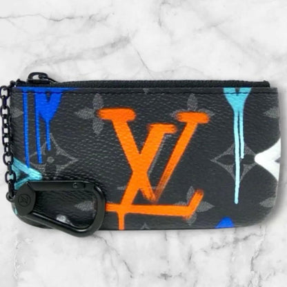 Louis Vuitton Monogram Eclipse Graffiti Pochette Cles