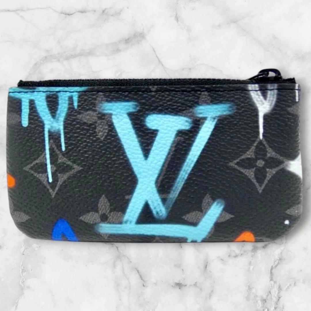Louis Vuitton Monogram Eclipse Graffiti Pochette Cles — view 2