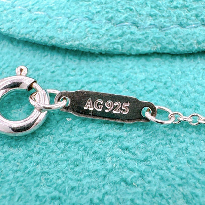 Tiffany & Co High Heels Blue Necklace In 925 Silver