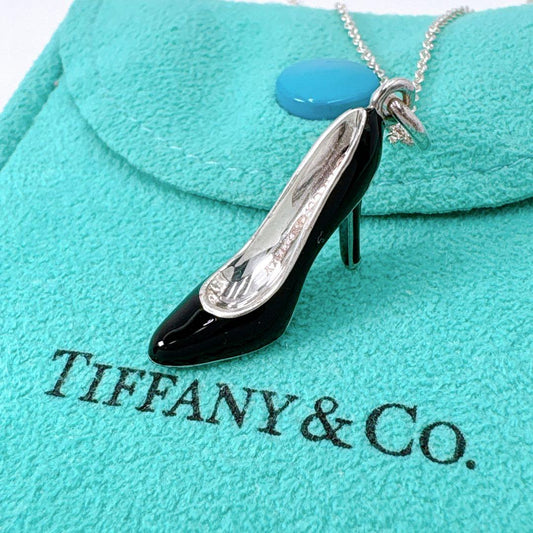 Tiffany & Co High Heels Blue Necklace In 925 Silver