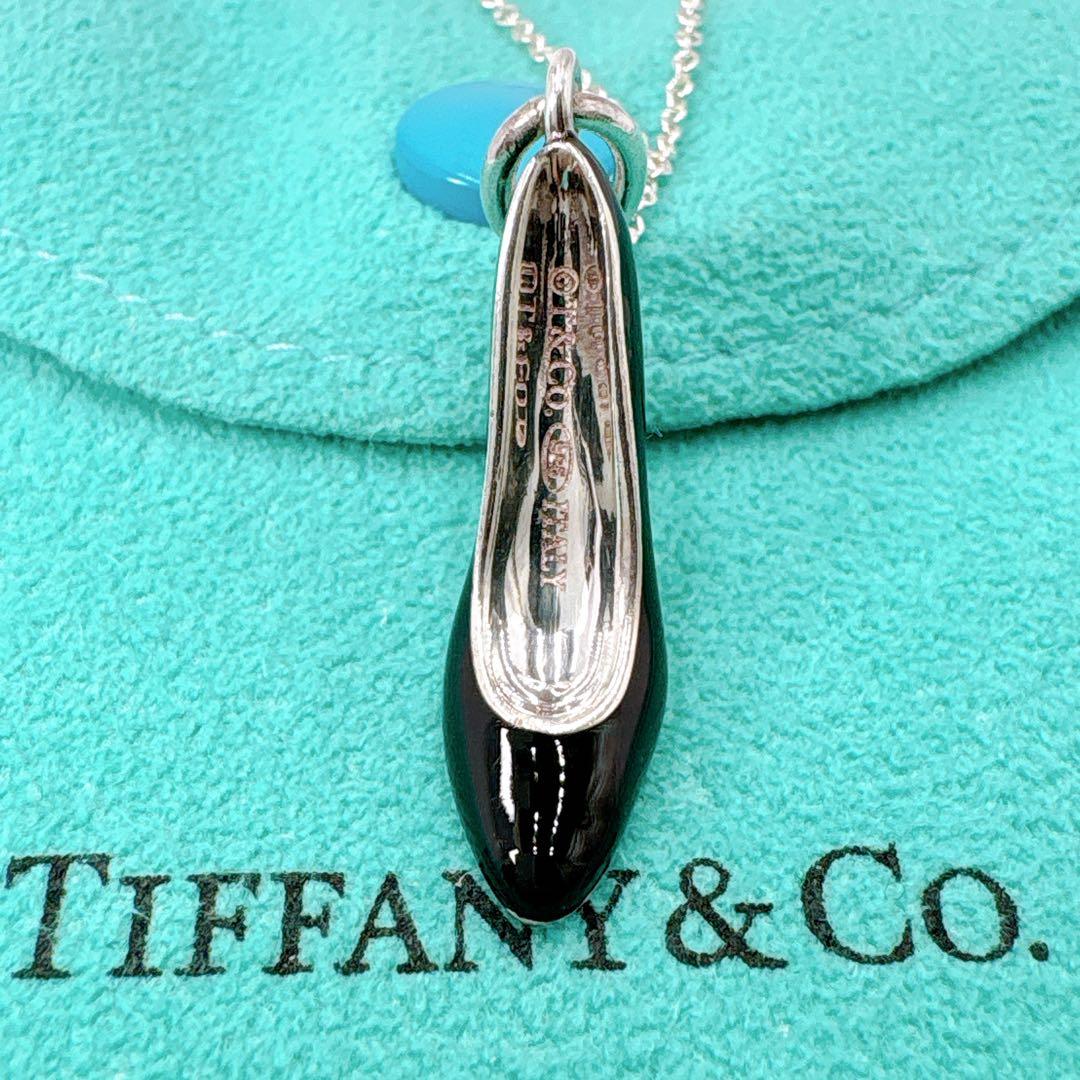 Tiffany & Co High Heels Blue Necklace In 925 Silver