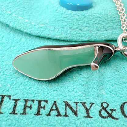 Tiffany & Co High Heels Blue Necklace In 925 Silver
