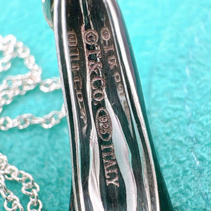 Tiffany & Co High Heels Blue Necklace In 925 Silver