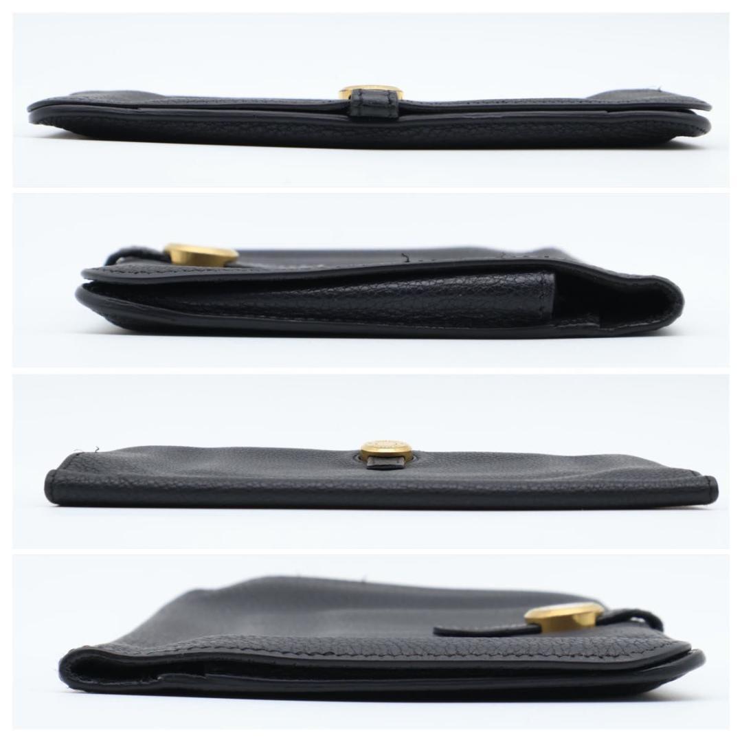 Hermes Dogon GM Taurillon Black Gold Wallet — view 9
