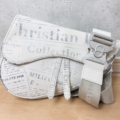 Dior Saddle Bag New Space Newspaper Print