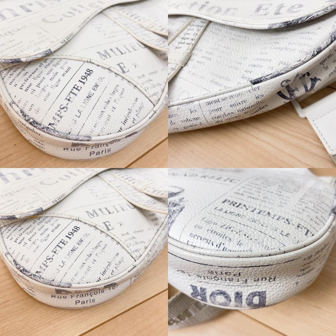Dior Saddle Bag New Space Newspaper Print — view 5