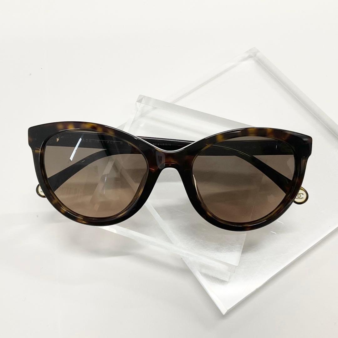 Chanel Sunglasses CC Logo Eyewear Brown — view 2