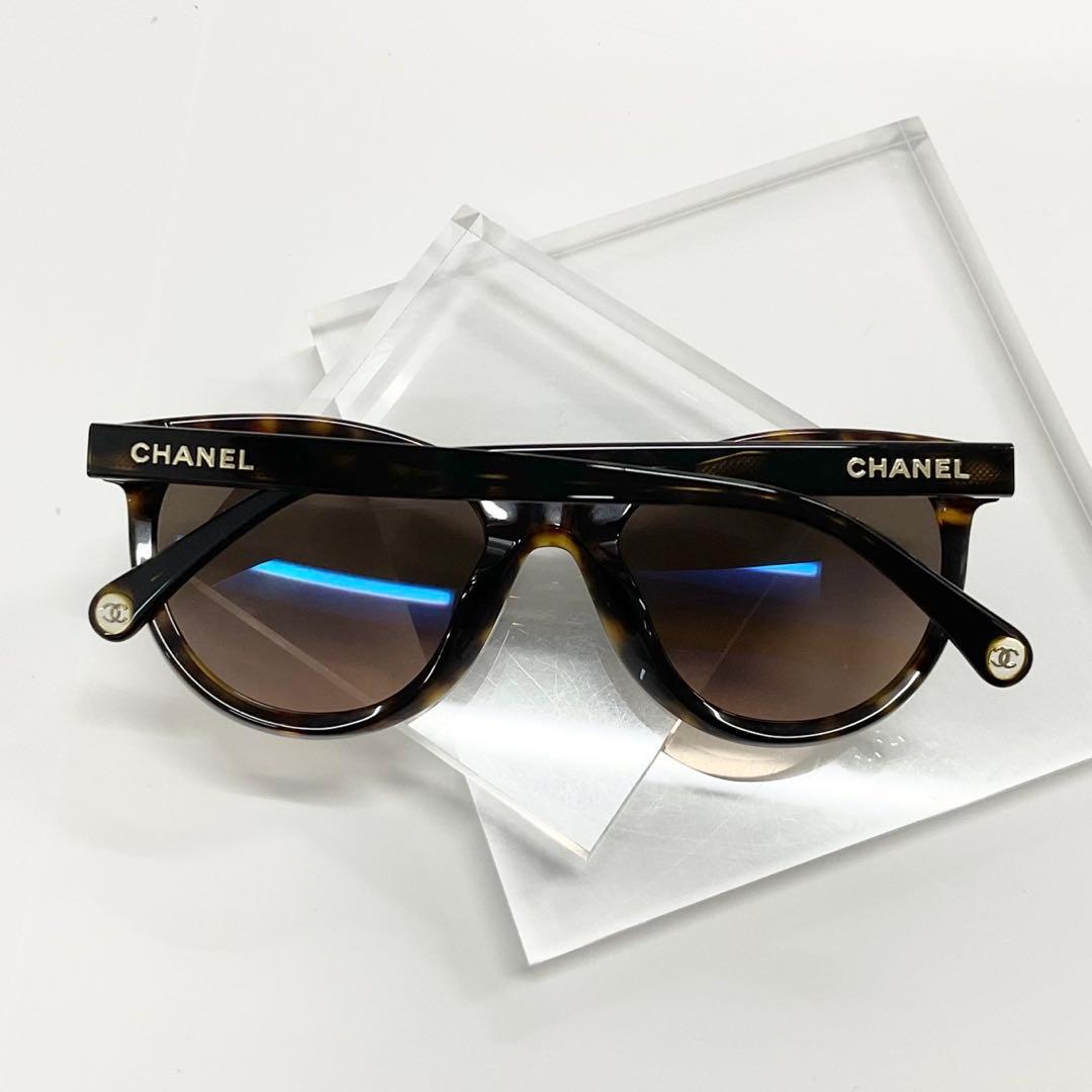 Chanel Sunglasses CC Logo Eyewear Brown — view 3