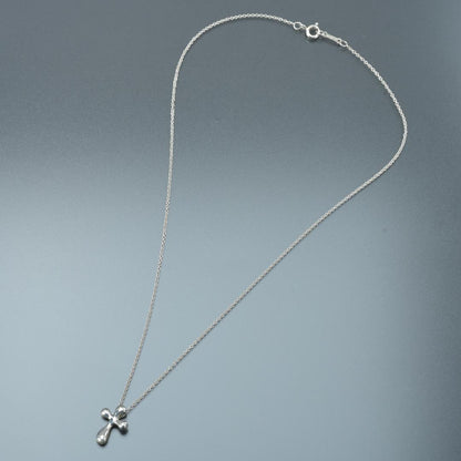 Tiffany & Co Polished Teardrop Small Cross Necklace — view 3