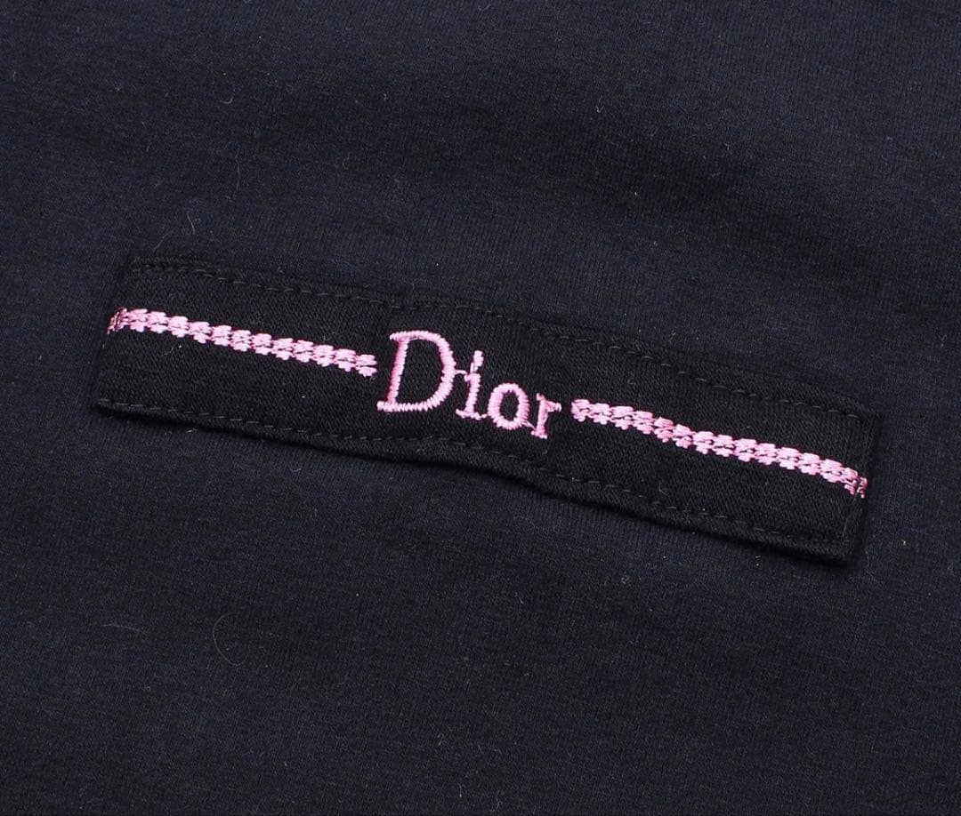 Dior Logo Cotton Long T-Shirt — view 3