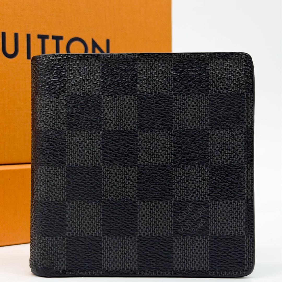 Louis Vuitton Portefeuille Marco Damier Graphite Bifold Compact Wallet — view 2