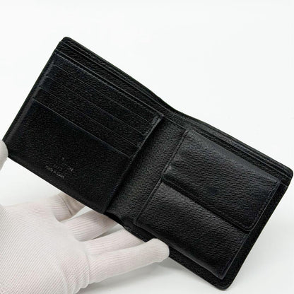 Louis Vuitton Portefeuille Marco Damier Graphite Bifold Compact Wallet — view 6