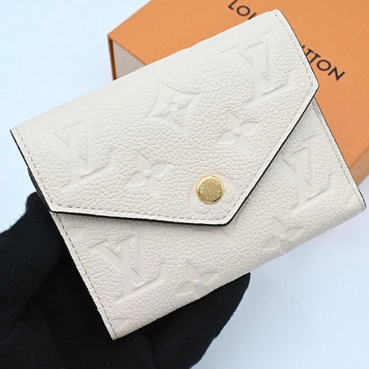 Louis Vuitton Empreinte Portefeuille Victorine White Wallet