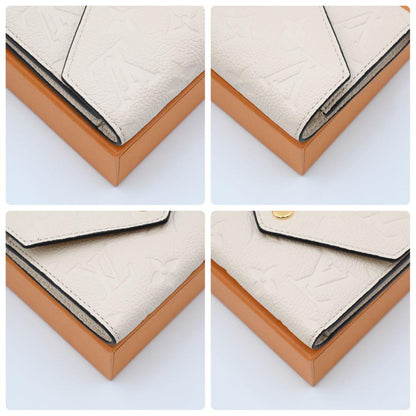 Louis Vuitton Empreinte Portefeuille Victorine White Wallet — view 7