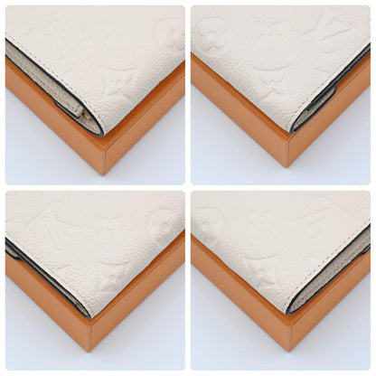 Louis Vuitton Empreinte Portefeuille Victorine White Wallet — view 8